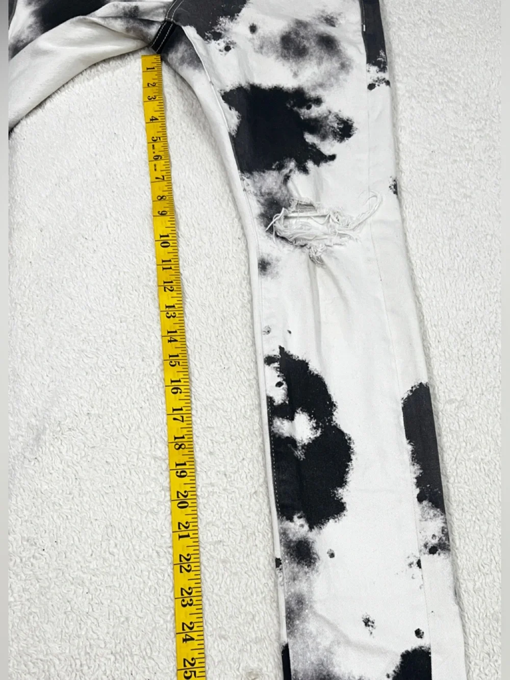 Men’s Purple Brand P0001 Cloud Print Distressed Slim-Fit Jeans Size 28 - Picture 8 of 15